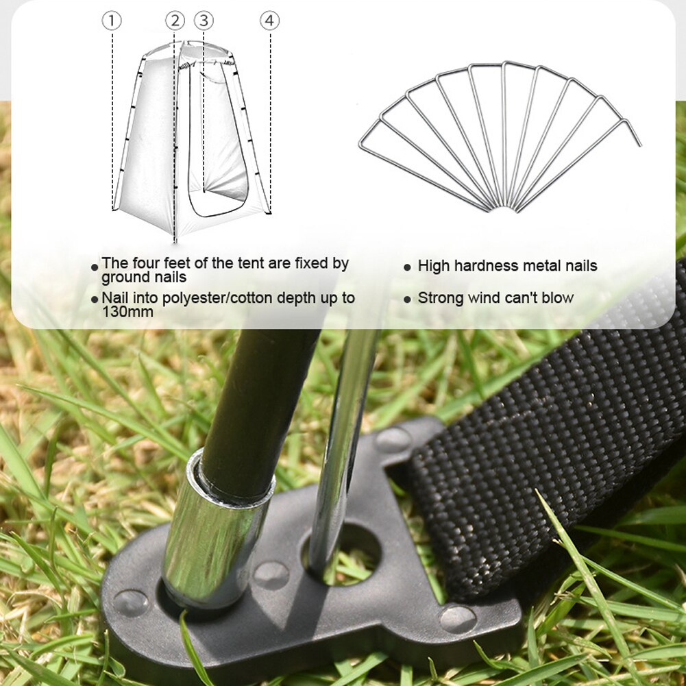 Cheap Goat Tents Outdoor Camping Tent Portable Shower Bath Tents Changing Fitting Room Rainproof Shelter Beach Mountain Toilet   